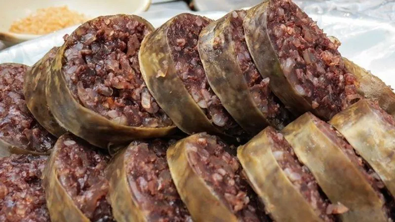 Lòng Lợn Nhồi Gạo Nếp
