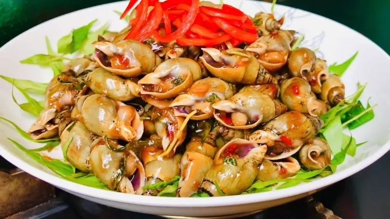 Ốc Cà Na Xào Me