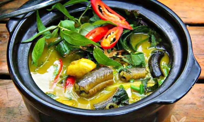 Cá Chạch Om Chuối Đậu