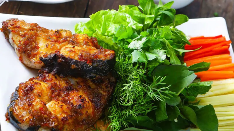 Cá Lăng Nướng Sả Nghệ