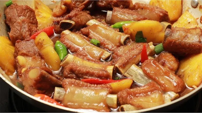 Sườn Heo Non Kho Thơm